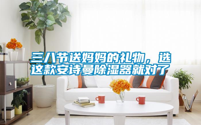 三八節(jié)送媽媽的禮物，選這款安詩曼除濕器就對了