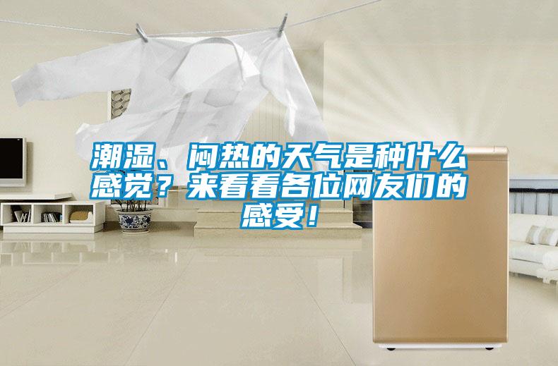 潮濕、悶熱的天氣是種什么感覺？來看看各位網友們的感受！