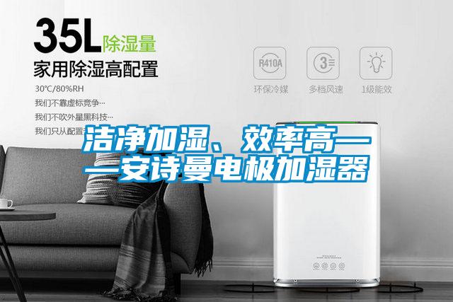 潔凈加濕、效率高——安詩曼電極加濕器