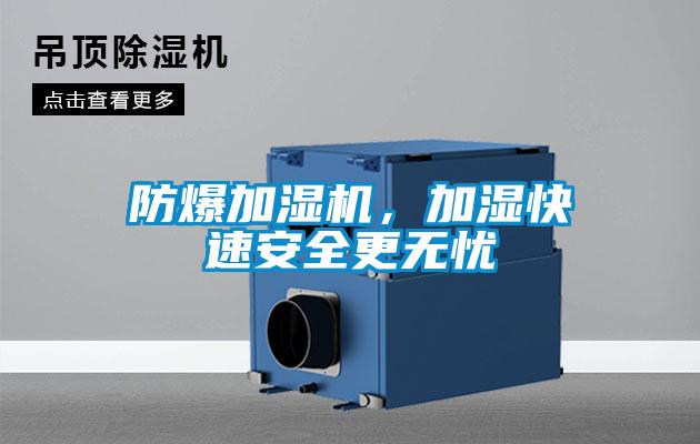 防爆加濕機(jī)，加濕快速安全更無憂