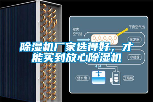 除濕機廠家選得好，才能買到放心除濕機