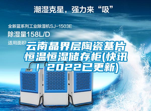 云南晶界層陶瓷基片恒溫恒濕儲存柜(快訊！2022已更新)