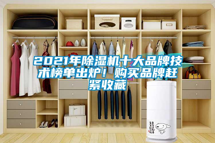 2021年除濕機十大品牌技術(shù)榜單出爐！購買品牌趕緊收藏