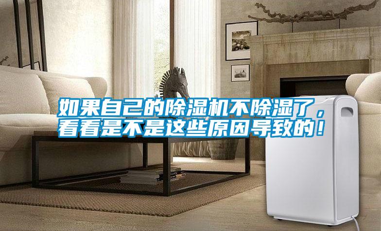 如果自己的除濕機不除濕了，看看是不是這些原因導致的！