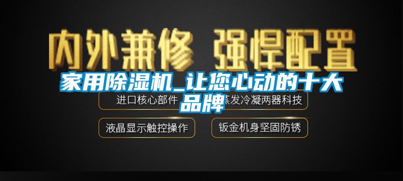 家用除濕機(jī)_讓您心動的十大品牌