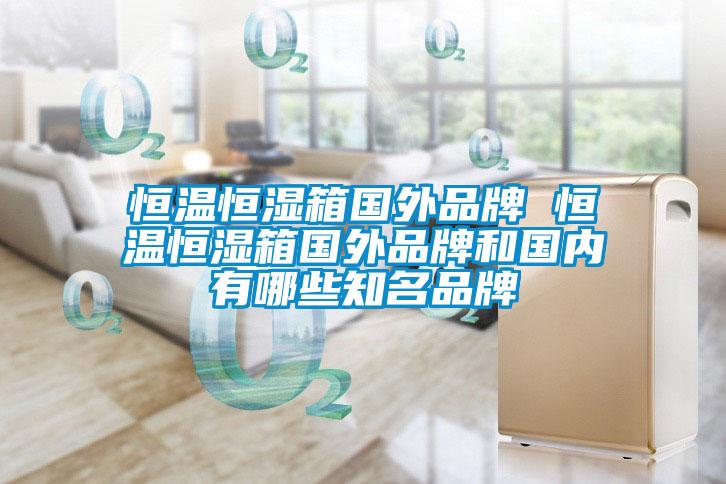 恒溫恒濕箱國外品牌 恒溫恒濕箱國外品牌和國內(nèi)有哪些知名品牌
