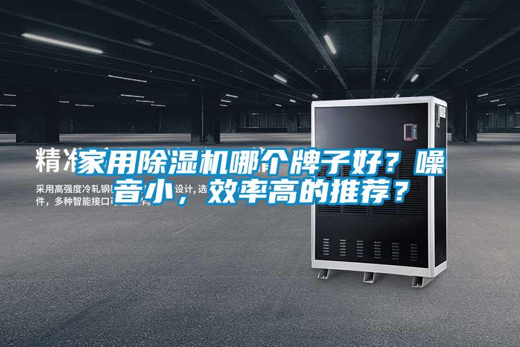 家用除濕機哪個牌子好？噪音小，效率高的推薦？