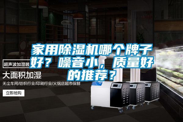 家用除濕機哪個牌子好？噪音小，質量好的推薦？