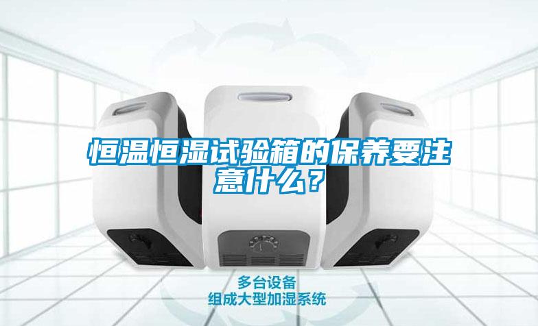 恒溫恒濕試驗箱的保養(yǎng)要注意什么？