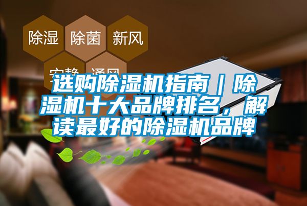 選購(gòu)除濕機(jī)指南｜除濕機(jī)十大品牌排名，解讀最好的除濕機(jī)品牌