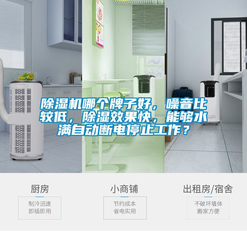 除濕機(jī)哪個(gè)牌子好，噪音比較低，除濕效果快，能夠水滿(mǎn)自動(dòng)斷電停止工作？