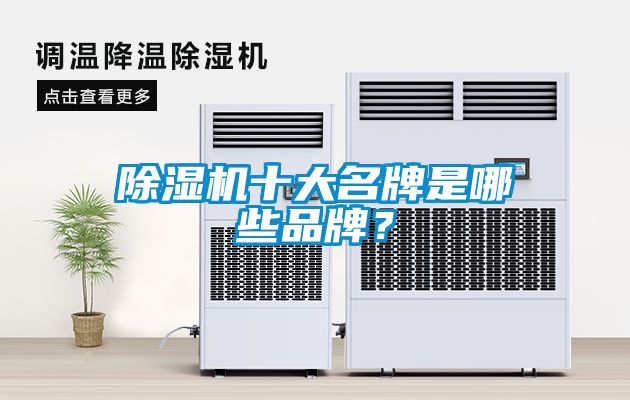 除濕機十大名牌是哪些品牌？