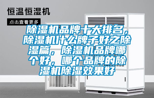 除濕機品牌十大排名，除濕機什么牌子好之除濕篇，除濕機品牌哪個好，哪個品牌的除濕機除濕效果好