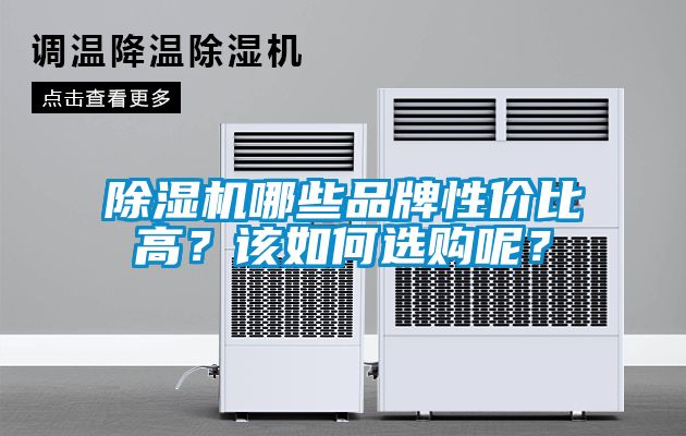 除濕機(jī)哪些品牌性價(jià)比高？該如何選購呢？