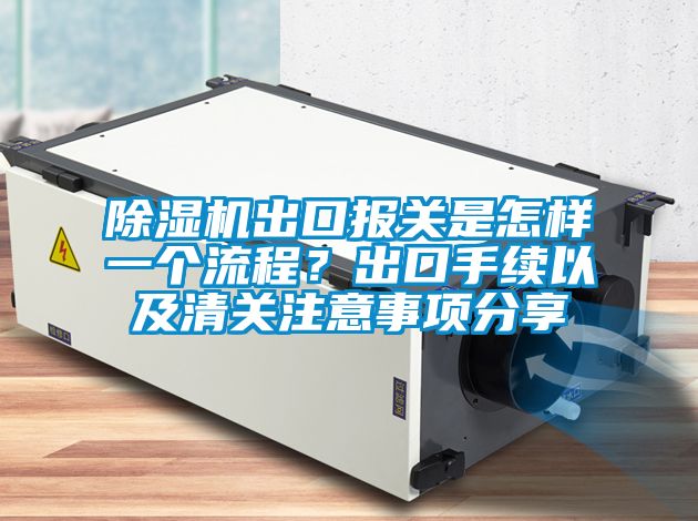 除濕機出口報關(guān)是怎樣一個流程？出口手續(xù)以及清關(guān)注意事項分享