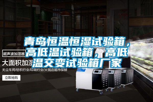 青島恒溫恒濕試驗箱，高低溫試驗箱，高低溫交變試驗箱廠家