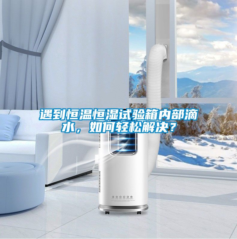 遇到恒溫恒濕試驗(yàn)箱內(nèi)部滴水，如何輕松解決？